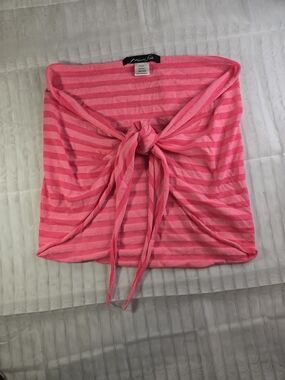 Pink Striped Women’s Swim Sarong